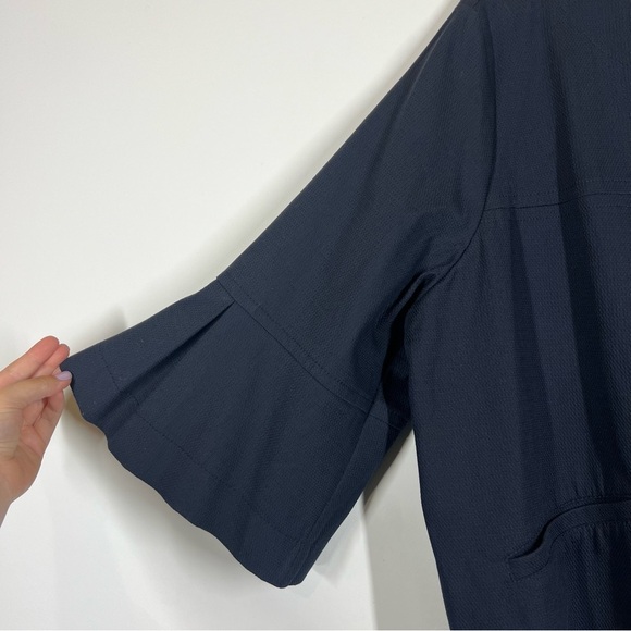 Marina Rinaldi Persona Navy Blue Blazer Jacket Size US 22 - Picture 5 of 9